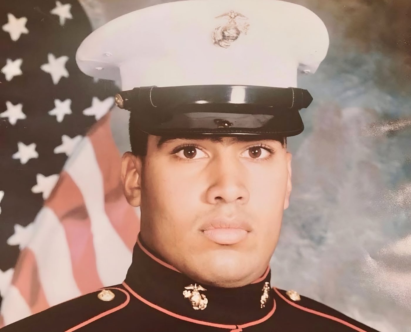 Neal Prasad in his U.S. Marine Corps dress blues